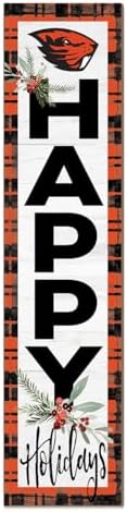 KH Sports Fan Oregon State Beavers Holiday Porch Leaner, 11x46 Inches, Beavers Outdoor Christmas Sign; Display Some Holiday Cheer with This Oregon State Beavers Christmas Sign by BostonCollegeEagles