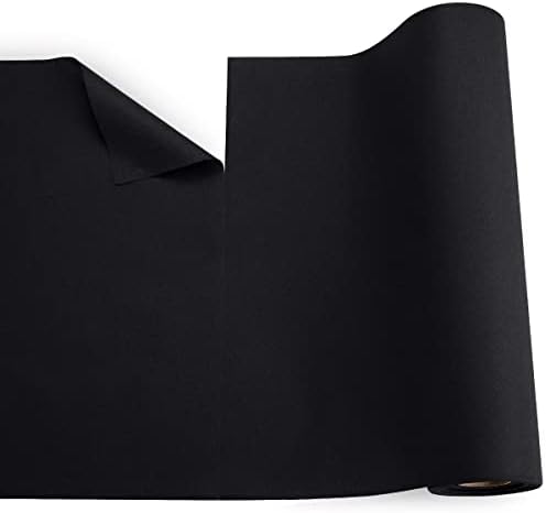 BloominGoods Disposable Table Runner for Dining Table, 16" 20-Pack Linen-Like Black Paper Table Runners for Party, Wedding Or Event - Image 3