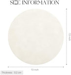 MOSAYT Vinyl Faux Leather Round Placemats Set of 8, 13 Inch, Beige - Image 5