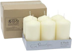 Stonebriar Unscented Pillar Candles – 65 Hour Burn Time, Long-Lasting Wax Candles for Weddings, Holidays, Home Décor & Special Events, Pack of 6, Ivory, 3" x 6" - Image 2