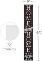 Personalized Welcome Sign for Front Door, Custom Welcome Sign for Porch Outdoor Welcome Home Decorations, 48"x8" PVC Sign (Design 8) - Image 5