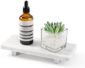 Natural Marble Tray Pedestal Stand, 8.7"x3.5" Bathroom Counter Stone Trays by Unknown