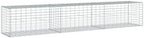 vidaXL Gabion Basket with Cover - Galvanized Iron Cage, 118.1"x19.7"x19.7", Outdoor Landscaping & Decor Solution - Image 7
