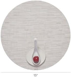 Chilewich Bamboo Placemats Set of 4, Round Woven Placemats - Image 2