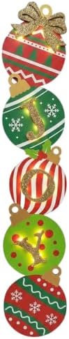 Briarwood Lane LED Sculpted Porch Leaner 46x9.5 Joy Christmas Ornaments by BriarwoodLane