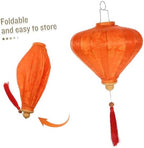 jojofuny Vietnamese Fabric Lantern Creative Water Drop Design for Wedding Outdoor Festival Lantern Hanging Decoration for Garden Home and Events - Image 3