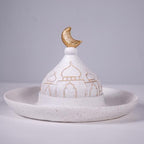 Ramadan Eid Home Decorations for Home 2025 Gold and White Mosque Tower Islamic Eid Mubarak decore - Image 2