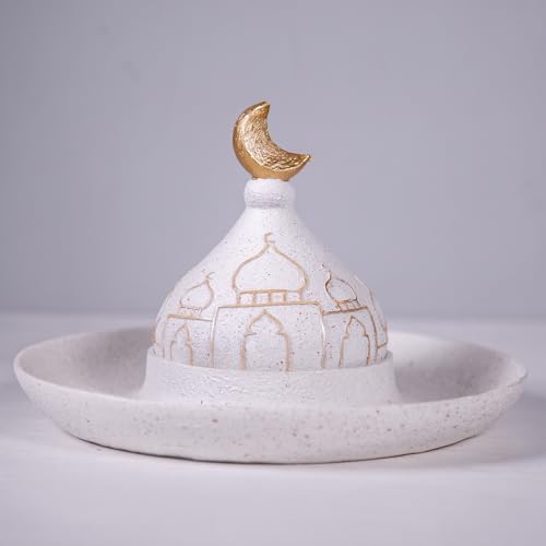 Ramadan Eid Home Decorations for Home 2025 Gold and White Mosque Tower Islamic Eid Mubarak decore - Image 2