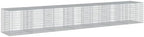 vidaXL Gabion Basket with Cover 275.6"x39.4"x39.4" Galvanized Iron by vidaXL