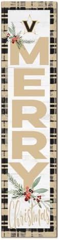 KH Sports Fan Vanderbilt Commodores Holiday Porch Leaner, 11x46 Inches, Commodores Outdoor Christmas Sign; Display Some Holiday Cheer with This Vanderbilt Commodores Christmas Sign by BostonCollegeEagles