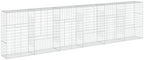 vidaXL Gabion Basket with Cover 236.2"x19.7"x59.1" Galvanized Iron - Image 7