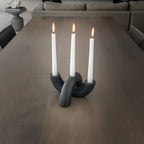 Taper Candle Holder Set - Candle Stick Holders for Dining Room Table, Entryway Table, or Fireplace Mantel - Modern Candelabra Home Decor (Black) - Image 7
