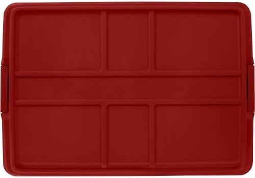Holiday Storage Bins Clear 72Qt Stackable 6-Pack - Image 5