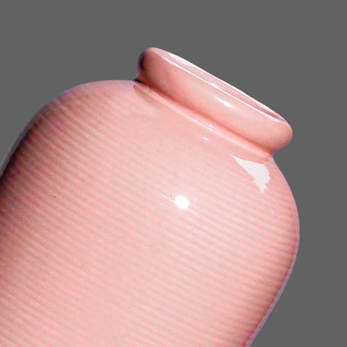 Ceramic Flower Vase - 11 Inch Large Pink Cute Vase for Centerpieces, Modern Decorative Vase for Living Room, Table, Kitchen, Shelf, Entryway, Bedroom, Mantel Decor - Image 7