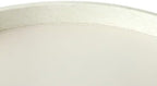 HofferRuffer Large Round Serving Tray 24'', Elegant Faux Leather Circle Ottoman Table Tray, Serve Tea Coffee Breakfast in Bedroom Living Room Kitchen (White, 24'') - Image 7