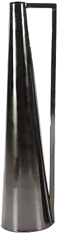 Deco 79 Metal Decorative Vase Centerpiece Vases with Handles, Set of 2 Flower Vases for Home Decoration 17", 22"H, Dark Gray - Image 3