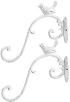 Sungmor Cast Iron Plant Hanger Wall Hooks - Bird Shape & White & 2PC by Sungmor