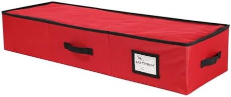 Sattiyrch Christmas Ornament Storage Box,Box Contributes Slots for 96 Holiday Ornaments 3-Inch Underbed Storage by Sattiyrch