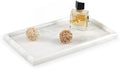Koville African Natural Marble Tray, 12"x7" Coffee Table Vanity/Decorative Tray for Jewerly, Watch, Perfume Candle Tray for Bedroom/Bathroom/Kitchen Countertop by Koville