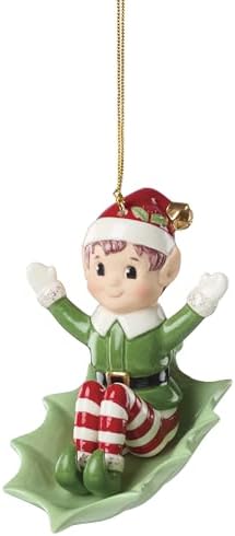 Lenox 898570 Christmas Elf Sleigh Ride Ornament by Lenox