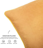 MONDAY MOOSE Decorative Throw Pillow Covers Cushion Cases, Set of 4 Soft Velvet Modern Double-Sided Designs, Mix and Match for Home Decor, Pillow Inserts Not Included (12x20 inch, Yellow/Pink) - Image 6