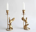 Mouse Reading Taper Candle Holders, Creative Animal Candlestick Holders, Centerpiece Table Decorative Candlelight, Dinner Metal Candle Stand, Home Decor… by BSTGIFTS