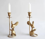 Mouse Reading Taper Candle Holders, Creative Animal Candlestick Holders, Centerpiece Table Decorative Candlelight, Dinner Metal Candle Stand, Home Decor… by BSTGIFTS