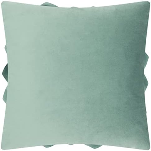 OiseauVoler 3D Flower Throw Pillow Cases Decorative Cushion Covers Soft Velvet Pillowcases Home Sofa Car Bed Room Decor 18 x 18 Inch Green - Image 6