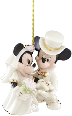 Lenox Minnie's Dream Wedding Porcelain Christmas Hanging Ornament by Lenox