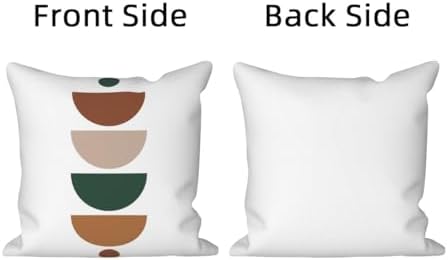 Bohemian Abstract Throw Pillow Covers 26"x26" Set of 4, Boho Minimalist Geometric Leaves Cushion Cover for Sofa Chair Couch Bed Office Garden Patio Farmhouse Indoor Outdoor Decorative - Image 7