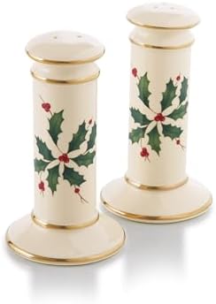Lenox Holiday Porcelain Christmas Salt and Pepper Shaker Set - Image 4