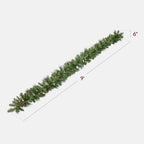 Best Choice Products 9ft Pre-Lit Christmas Garland Holiday Décor for Stairs, Mantel, w/Pine Cones, 2-in-1 White & Multi LED Lights - Image 2