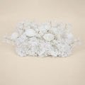 18inch Aisle Flower Garland Centerpieces, White Rose & Sakura Artificial Flowers for Wedding Arch, Backdrop, Reception Table Decor - Floral Runner for Ceremony Pathway & Bridal Suite by Unknown