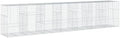 vidaXL Gabion Basket with Cover 275.6"x39.4"x59.1" Galvanized Iron by vidaXL