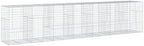 vidaXL Gabion Basket with Cover 275.6"x39.4"x59.1" Galvanized Iron by vidaXL