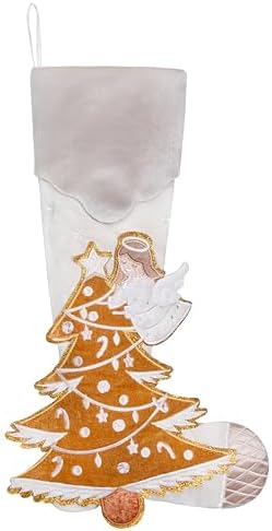 BHD BEAUTY 2026 New Knee-High Retro Christmas Stocking Light Brown Customized for Family Decorations Hanging Ornament for Xmas Holiday Party 6 Pack - Image 7