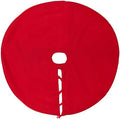Sophia-Art Christmas Tree Skirt, Luxury Velvet Plush Skirt, Xmas Decoration Holiday Party Décor, Soft Velvet Home Décor Merry Christmas Party Christmas Tree Decorations (Red,56 Inch) by Sophia-Art