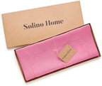 Solino Home 100% Pure Linen Dining Table Runner Flamingo Pink, 14 x 60 in - Image 6