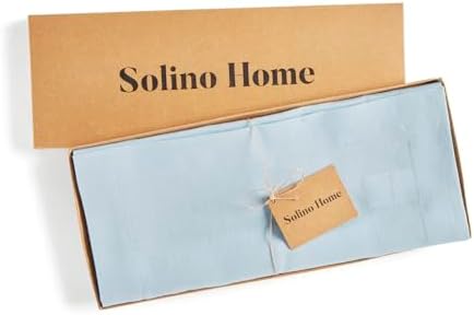Solino Home 100% Pure Linen Table Runner Ice Water Long, Fete 14 x 132 in - Image 5