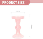 Fomiyes Glass Candle Holder Set 3 Pcs Candlestick Holders Decor for Home - Image 2