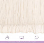 12 Pack Ivory White Table Runner 10Ft Cheesecloth Table Runner Rustic Gauze Table Runners Romantic Long Sheer Fabric Cheese Cloth Table Runners for Wedding Party Bridal Baby Shower - Image 7