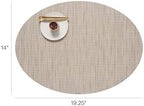 Chilewich Bamboo Placemats Set of 4, Woven Oval Placemats - Image 2