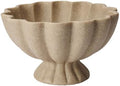 Pedestal Decorative Bowl, 8" Footed Ruffle Fruit Bowl for Home Decor by KEWOOL