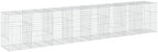 vidaXL Gabion Basket with Cover 315"x39.4"x59.1" Galvanized Iron - Image 7