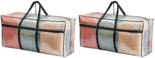 VENO Extra Large Moving Bags, Christmas Tree Storage, Clear, 2 Pack by Veno