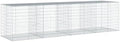 vidaXL Gabion Basket with Cover 157.5"x39.4"x39.4" Galvanized Iron by vidaXL