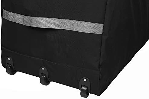 ProPik Christmas Rolling Tree Storage Bag, Fits Up to 9 ft. Tall Xmas Tree, 28" X 16" X 60", Extra Large Heavy Duty Holiday Storage Container, Wheels and Handles 600D Oxford (Black) - Image 2