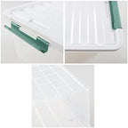 6-Pack 35 L Plastic Storage Box, Latch Storage Box with Lids - Image 3