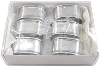 Handmade Round Pewter Napkin Rings Set of 6 by Cavagnini - Elegant Italian Crafted Table Accessories for Fine Dining and Home Decor - Image 3