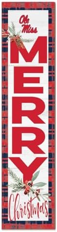 KH Sports Fan Ole Miss Rebels Holiday Porch Leaner, 11x46 Inches, Rebels Outdoor Christmas Sign; Display Holiday Cheer with This Mississippi Rebels Christmas Sign by CornellBigRed